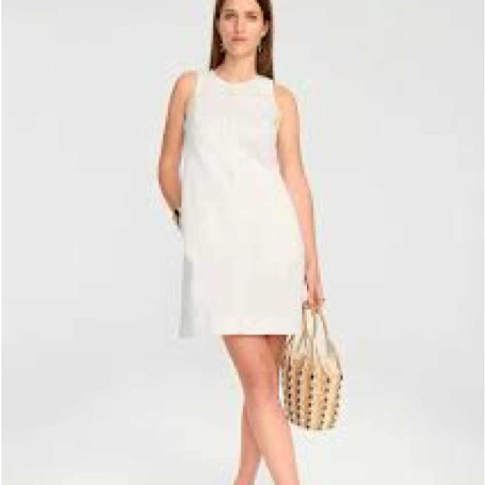 J crew white denim dress NWT